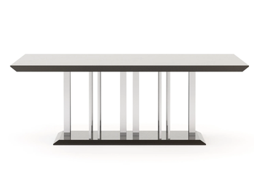 EMPIRE - Stainless steel and wood dining table by Stylish Club - view 3